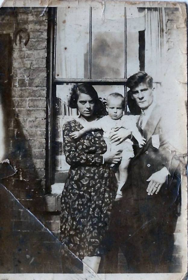 Rex with Wife Gladys May & their first born child Barbara.
